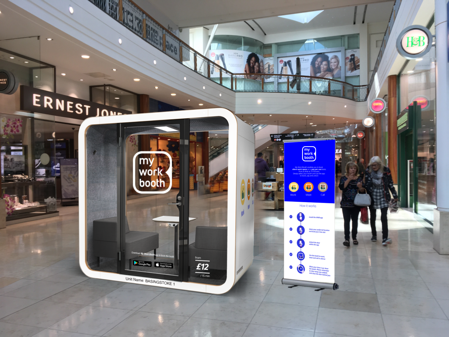 My Work Booth launches in Bullring & Grand Central, giving mobile workers a bookable quiet base