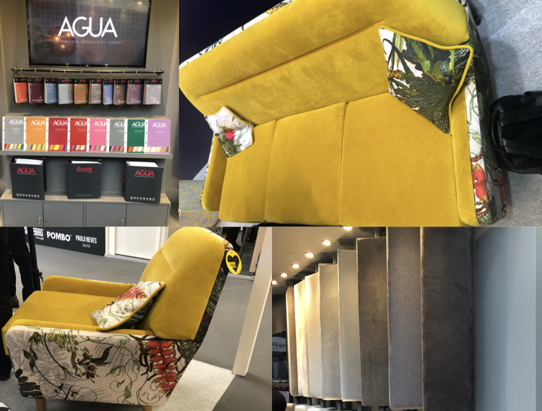 Agua Fabrics and Knightsbridge Furniture at Sleep + Eat 2019