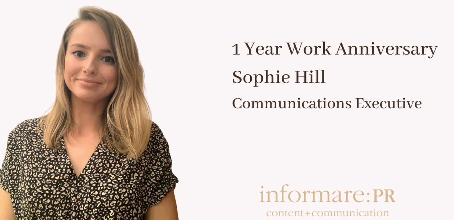 One Year Work Anniversary – Sophie Hill