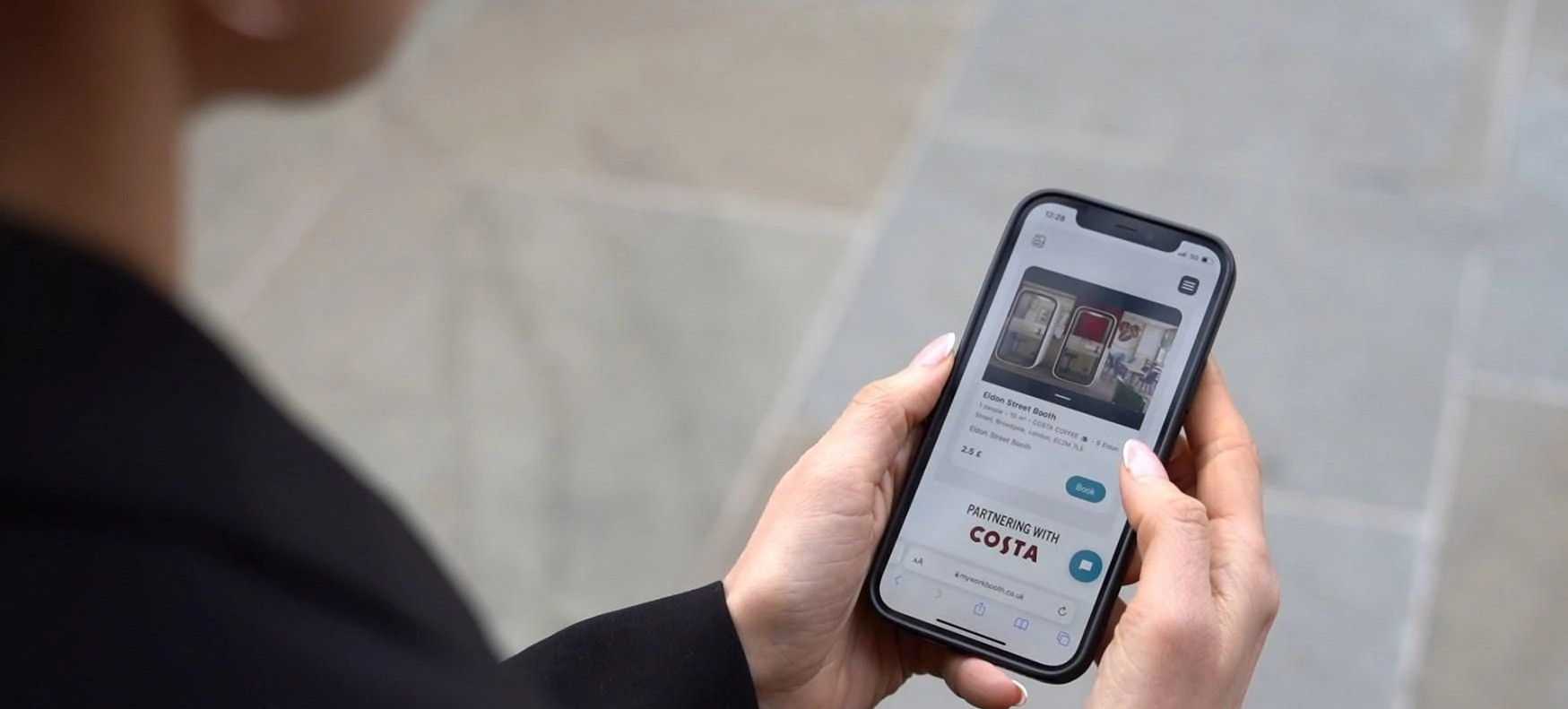 My Work Booth launches in Costa Coffee allowing mobile workers a bookable quiet space with the perfect oat milk double shot latte!!