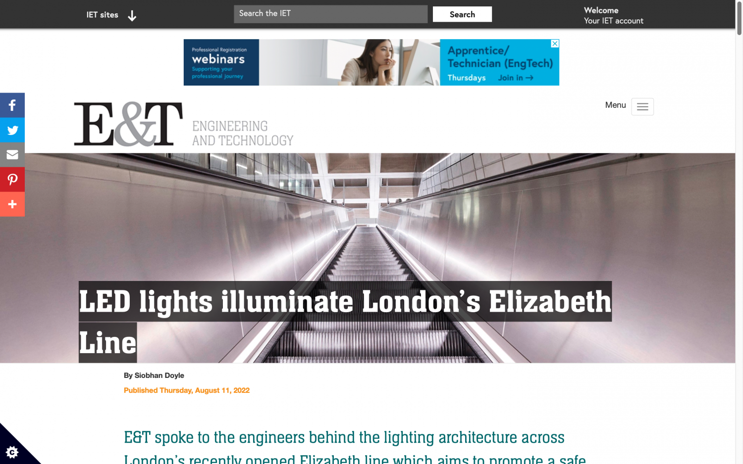FUTURE Designs is featured in the latest issue of E&T Magazine, the official publication of The Institution of Engineering and Technology.
