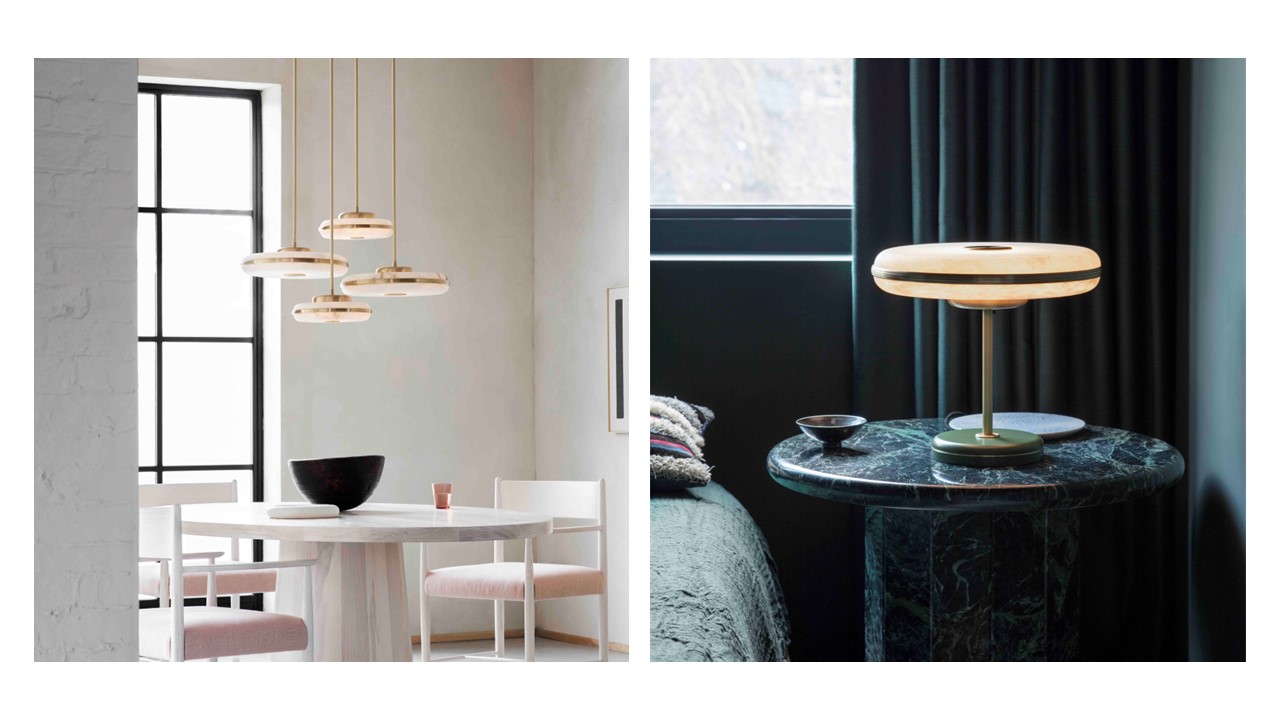 Bert Frank unveils new alabaster Pendants and Table Lamps for London Design Festival