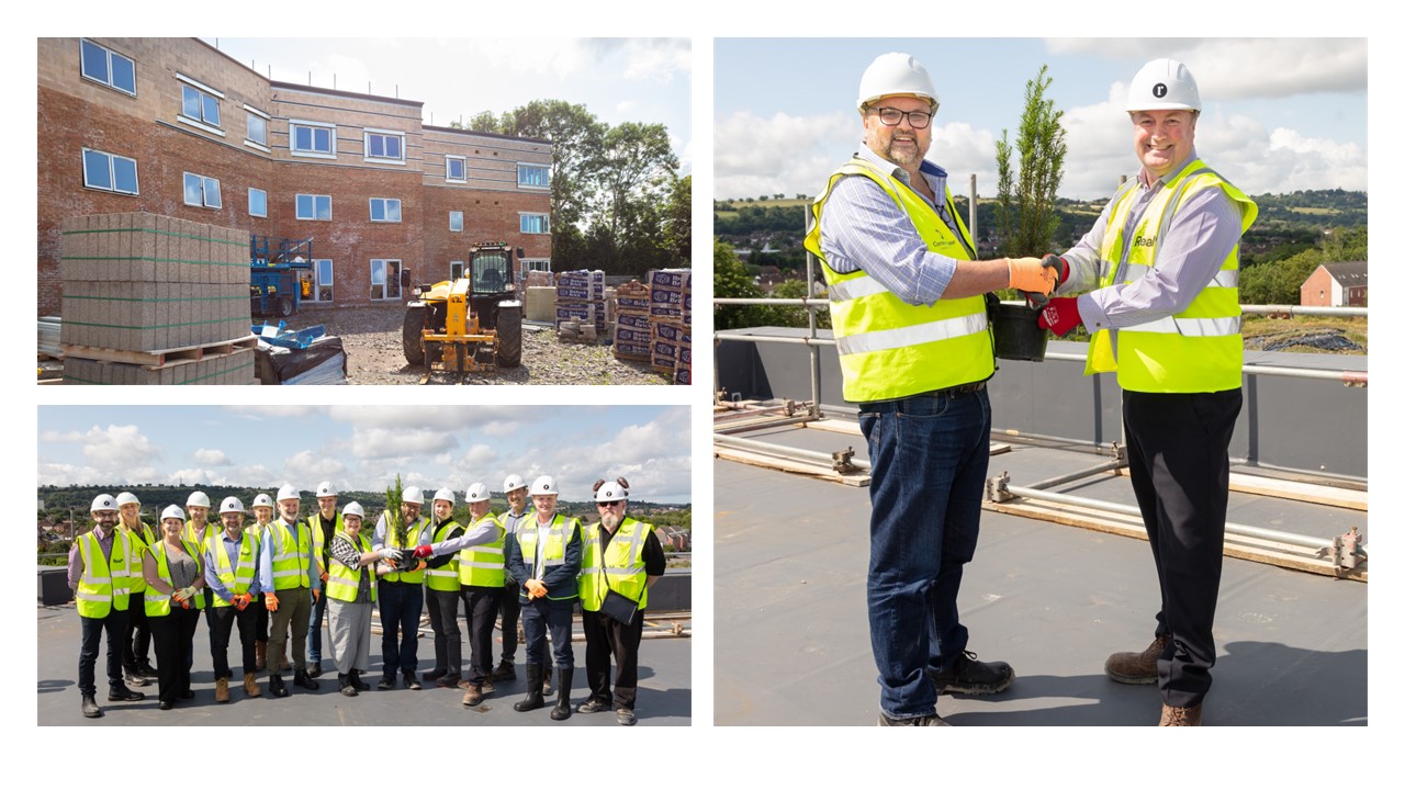 Real completes topping out of The Burren specialist nursing home at Imperial Park, Bristol