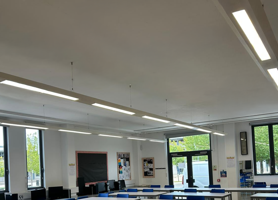 Future Designs carbon careful™ initiative preserves existing luminaires across Crawley schools